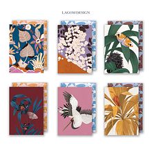 Lagom Design Cards & Gift Wrap Collaboration. Traditional illustration, Br, ing, Identit, Graphic Design, Packaging, Painting, Gouache Painting, Naturalistic Illustration, Color Theor, Narrative, Sketchbook, Botanical Illustration, Watercolor Painting, Product Design, Design, Digital Illustration, Artistic Drawing, Creativit, Instagram, and Digital Design project by Anna Glover - 05.16.2021