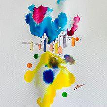 Mi Proyecto del curso: Paisajes urbanos en acuarela. Un progetto di Belle arti, Pittura ad acquerello e Illustrazione architettonica di Silvana Hernandez - 14.05.2020