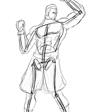 Meu projeto do curso: Ilustração para quadrinhos: a anatomia de um super-herói. Un projet de Illustration traditionnelle, Conception de personnages, B, e dessinée, Dessin au cra, on , et Dessin anatomique de Ruan Barbosa - 17.05.2021