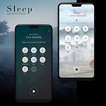 Sleep (app) - proyecto personal. Un projet de UX / UI , et Design  de robertomartin - 17.05.2021