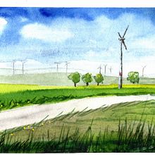 Mein Kursprojekt: Aquarellreiseheft. Traditional illustration, Watercolor Painting, Sketchbook, and Architectural Illustration project by heidrun_simon - 05.18.2021