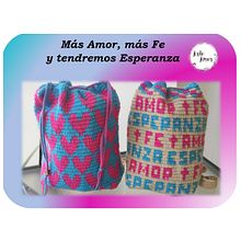 Más AMOR, más FE y tendremos ESPERANZA. Design de acessórios, Pattern Design, Tecido, e Crochê projeto de Adry Olmos - 14.05.2021