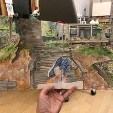 My project in Urban Sketching: Express Your World in a New Perspective course. Un progetto di Illustrazione tradizionale, Bozzetti, Disegno, Pittura ad acquerello, Illustrazione architettonica e Sketchbook di Susan Singer - 15.05.2021
