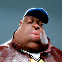 The Notorious B.I.G: Biggie. Ilustração tradicional, 3D, Design de personagens, 3D Design, Design de personagens 3D, Modelagem 3D e Ilustração digital projeto de Anthony Nuñez Goncalves - 12.05.2021