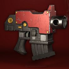 Bolt Pistol | Warhammer. 3D, 3D Modeling, and Video Games project by Pelayo Martín Fernández - 05.16.2021