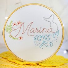 Meu projeto do curso: Técnicas básicas para bordado de letras. Un projet de Broderie de Mickaelle Medeiros - 15.06.2021