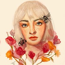 Mi Proyecto del curso: Retrato ilustrado en acuarela Ein Projekt aus dem Bereich Traditionelle Illustration, Bildende Künste, Malerei, Zeichnung, Aquarellmalerei, Porträtzeichnung und Artistische Zeichnung von Gabriela GNiño - 18.05.2021