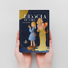 Capa de Livro em estilo Art Déco | A Bússola de Ouro. Un projet de Illustration traditionnelle, Beaux Arts, Conception d'affiches et Illustration numérique de Bianca Campos - 16.05.2021