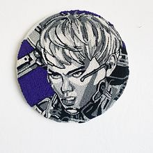 First Punch Needle Portrait of Valkyrie from Apex Legends . % Liz Kaneda tarafından hazırlanan Nakış projesi - 05.19.2021