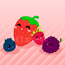 Kawaii food. Traditional illustration project by Adriana Londono - 05.19.2021
