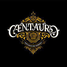 Lettering ornamental para Estudio Centauro. Un progetto di Lettering, Lettering digitale, Tipografia, Design di loghi e Illustrazione vettoriale di Lucas Merino Paves - 06.05.2021