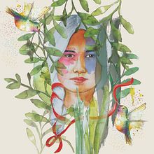 Mi Proyecto del curso: Retrato ilustrado en acuarela. Un projet de Illustration traditionnelle, Beaux Arts, Peinture, Dessin, Aquarelle, Dessin de portrait , et Dessin artistique de caro.silva.h - 18.05.2021