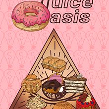 Dulce Oasis 🍩🍫_Identidad de Marca. Un proyecto de Ilustración tradicional, Br, ing e Identidad y Diseño de logotipos de Sandra De Tena Gómez - 03.04.2021