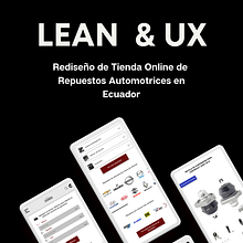 Proyecto Diseño de producto digital con Lean y UX - Rediseño Ecommerce. Un progetto di UX / UI, Web design, Design per smartphone e Design digitale di Andrea Domínguez - 11.05.2021