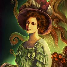 Proceso Ilustración homenaje a Lovecraft en Procreate. Ein Projekt aus dem Bereich Traditionelle Illustration von Judsonocho Judsonocho - 20.05.2021