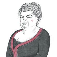 Eme 21 Magazine. Emilia Pardo Bazán.. Traditional illustration, Drawing, and Portrait Drawing project by Olalla Ruiz - 05.12.2021