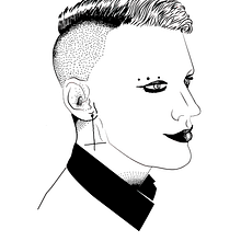 Mi Proyecto del curso: Diseño 1 de tatuajes Blackwork. Un projet de Illustration traditionnelle, Illustration numérique, Conception de tatouage, Conception numérique, Dessin numérique, Illustration vectorielle, Dessin de portrait , et Design  de camila Sepulveda - 19.05.2021