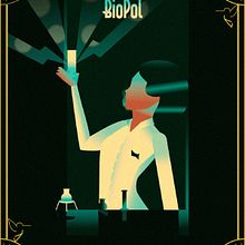 art deco: science . Traditional illustration, Fine Arts, Poster Design, and Digital Illustration project by maria jackeline R. dos Santos - 05.18.2021