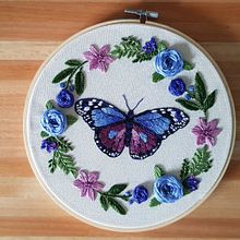 Purple & Blue. Projekt z dziedziny Trad, c, jna ilustracja i  Haft użytkownika Yanin Cuyen Lopez - 21.05.2021