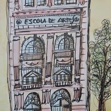 Amei esse curso! Já comprei o livro... Tudo é working in progress... mas postei mesmo assim :D. Traditional illustration, Sketching, Creativit, Drawing, Watercolor Painting, and Sketchbook project by Sylvia Meireles - 04.30.2021