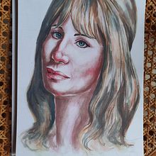 Il mio progetto del corso: Ritratto artistico ad acquerello. Fine Arts, Painting, Watercolor Painting, and Portrait Drawing project by Lucia Febronia Accordino - 05.21.2021