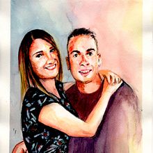 Mi Proyecto del curso: Cuaderno de retratos en acuarela. Un progetto di Pittura, Pittura ad acquerello, Disegno di ritratti e Sketchbook di Sandra + - 21.05.2021