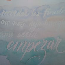 Mi Proyecto del curso: Caligrafía itálica con brush pen - Sobre tela. Un progetto di Calligrafia di Silvia García - 05.08.2020