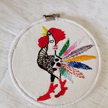 Mi Proyecto del curso: Técnicas de bordado: ilustrando con hilo y aguja. Un proyecto de Bordado de yareni_luna - 21.05.2021