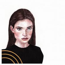 Portrait, Mädchen mit Sommersprossen Ein Projekt aus dem Bereich Aquarellmalerei von Tina Ritter - 22.05.2021