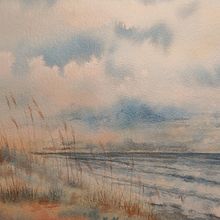 My project in Natural Landscapes in Watercolor course. Fine Arts, Painting, and Watercolor Painting project by Lynne McDuffie - 05.23.2021