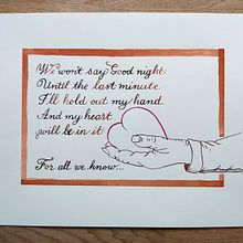 Mein Kursprojekt: Englische Kalligraphie von A bis Z. Calligraph project by Irmgard Ariallah - 05.23.2021