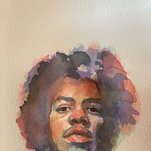 My project in Artistic Portrait with Watercolors course. Projekt z dziedziny  Sztuki piękne,  Malarstwo, Malowanie akwarelą i Portret użytkownika patsvandam - 23.05.2021
