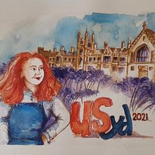 My project in Artistic Watercolor Sketching: Dare to Express Your Ideas course. Un proyecto de Ilustración tradicional, Bocetado, Creatividad, Dibujo, Pintura a la acuarela y Sketchbook de suep - 23.05.2021