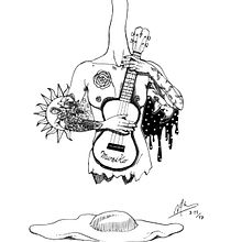 Music is Life. Un proyecto de Ilustración tradicional, Dibujo, Ilustración con tinta, Dibujo artístico y Dibujo realista de Sergi Pulido - 11.03.2017