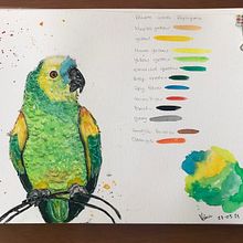 Meu projeto do curso: Técnicas expressivas de aquarela para ilustração de pássaros. Traditional illustration, Watercolor Painting, Realistic Drawing, and Naturalistic Illustration project by Vânia Brandao - 05.24.2021