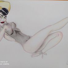 Mi Proyecto del curso: Ilustración de una pin-up con técnicas tradicionales. Traditional illustration, Fine Arts, Painting, Pencil Drawing, and Drawing project by arranz.barbara - 05.24.2021