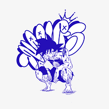 DBZ + el waves graffiti. Traditional illustration, Comic, H, and Lettering project by el waves! - 02.23.2021
