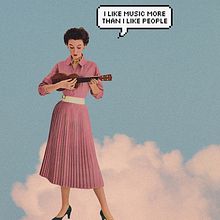 I like music.... Design, Traditional illustration, and Collage project by Mónica Esteban Hernández - 05.25.2021