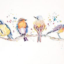 My project in Artistic Watercolor Techniques for Illustrating Birds course . % Lisa Gray tarafından hazırlanan Geleneksel illüstras, on, Sulubo, a Resim, Gerçekçi Çizim, Doğalcı İllüstras, Ve on projesi - 05.24.2021