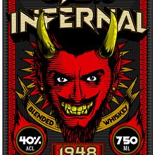 Diablo Infernal - Proyecto Final Técnicas de grabado digital. Traditional illustration, and Digital Illustration project by Sebastian Cabrera Jiménez - 05.24.2021