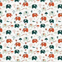 Basic Pattern from my prompts. Traditional illustration, and Design project by Ishrat Shazran - 04.28.2021
