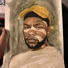 My project in Artistic Portrait with Watercolors course. Fine Arts, Painting, Watercolor Painting, and Portrait Drawing project by Alejandro - 02.25.2021