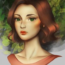 Il mio progetto del corso: Ritratti digitali fantastici con Photoshop. Un projet de Illustration traditionnelle, Dessin, Illustration numérique, Dessin de portrait, Dessin numérique , et Peinture numérique de Claudia Filipetti - 25.05.2021