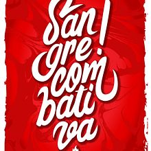 Mi Proyecto del curso: Sangre Combativa. Lettering, H, and Lettering project by Juliana Guerrero - 05.07.2021