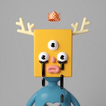 Música para mis ojos. Traditional illustration, 3D, 3D Modeling, 3D Character Design, and 3D Design project by Enrique Escalona - 07.04.2020
