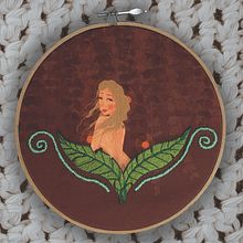 Bordado sobre ilustración . Photograph, Collage, Paper Craft, Printing, Embroider, DIY, and Traditional illustration project by Viviana Ramírez Gómez - 06.26.2021
