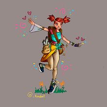 My project in Digital Painting for Characters: Color and Light course, called "Always Joyful to share the Good News". Un proyecto de Ilustración tradicional, Diseño de personajes, Ilustración digital y Pintura digital de Melina - 26.02.2021