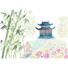 Mon projet du cours : Illustration à l’aquarelle dans le style japonais. Traditional illustration, Drawing, and Watercolor Painting project by pynsodo - 05.27.2021