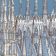 Popping Up Milano. Un proyecto de Ilustración tradicional, Cine, vídeo, televisión, Motion Graphics, Diseño, Música, Animación y Arquitectura de Carlo Stanga - 27.05.2021