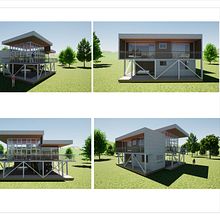 Mi Proyecto del curso: Diseño y modelado arquitectónico 3D con Revit. Projekt z dziedziny 3D,  Architektura, Architektura wnętrz,  Modelowanie 3D, Architektura c, frowa i Wizualizacja architektoniczna użytkownika Camilo Guzman - 16.05.2021